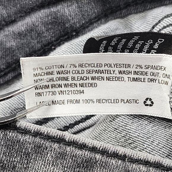 Universal Thread Jeans Womens 6/28L Gray High Rise Jegging Raw Hem Ankle Stretch - Picture 10 of 16